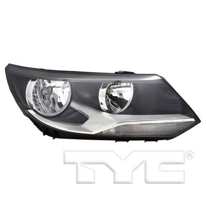 VW Headlight Assembly - Passenger Side (Halogen) (NSF) 5N0941006C - TYC 209581001